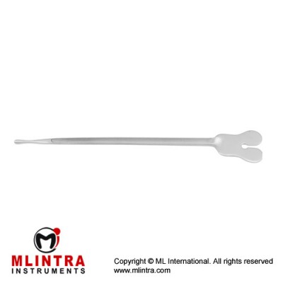 Brodie Butterfly Probe / Grooved Director Stainless Steel, 20 cm - 8" Tip Diameter 3.5 mm Ø